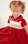 Christmas smocked dress 3