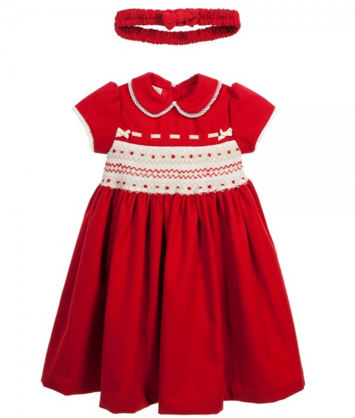 Christmas smocked dress