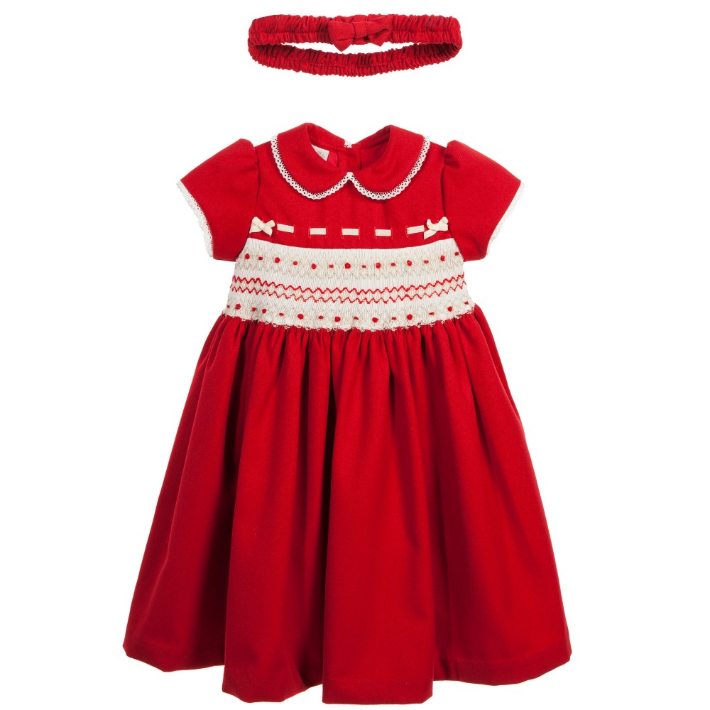 Christmas smocked dress