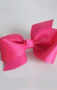 fuschia classic bow