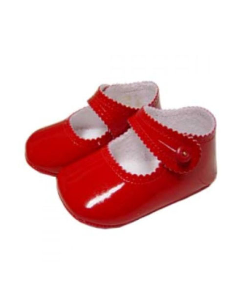 red pram shoes